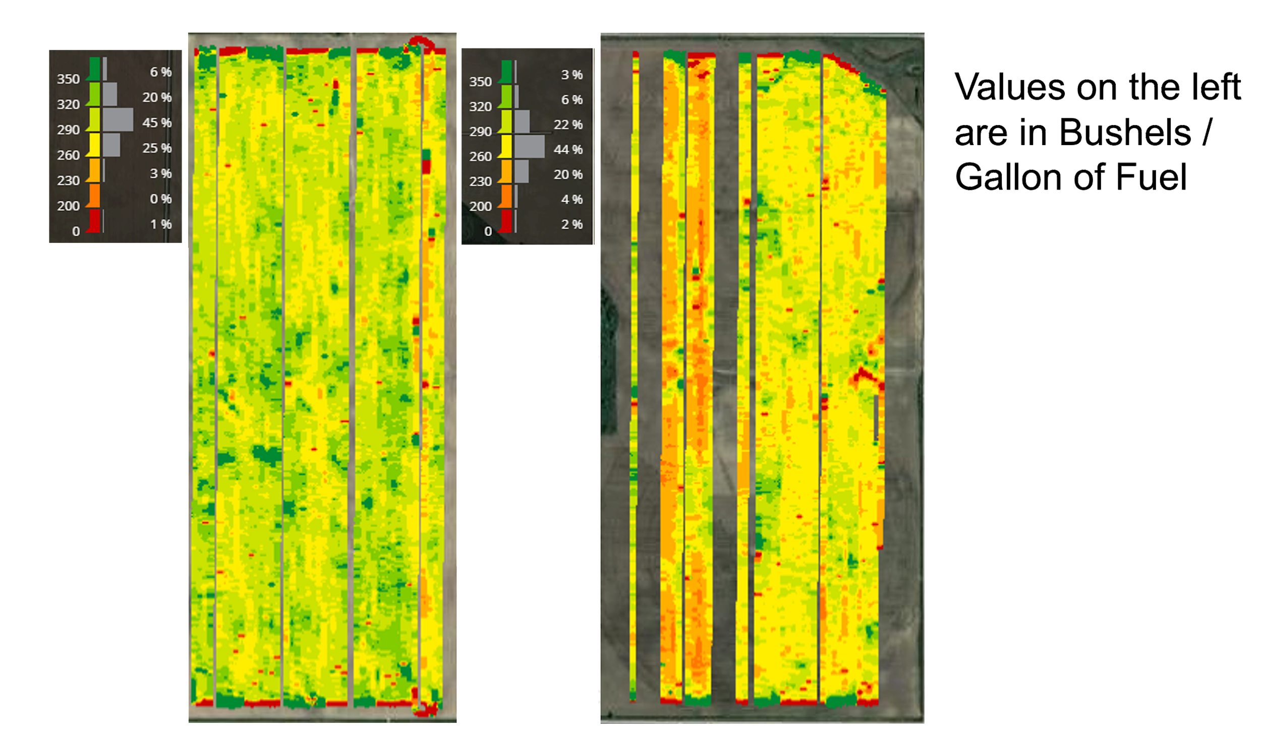 bushels / gallon of fuel map