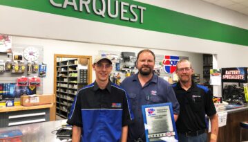 Minden CARQUEST recipient of Top-Performing 2018 Platinum Store Award